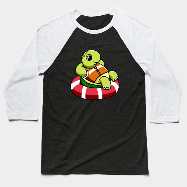 Lazy Turtle Baseball T-Shirt by WildSloths